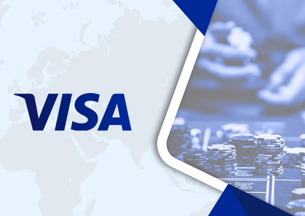 Λογότυπο Visa και μάρκες casino